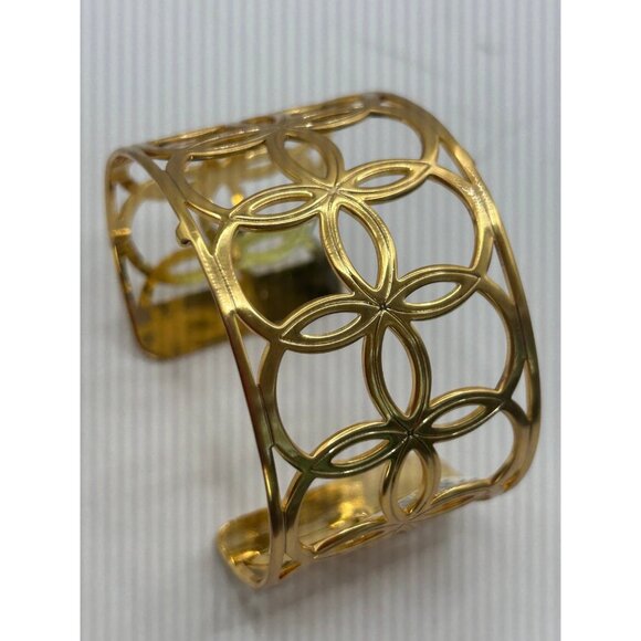 Brighton christo NYC NEW YORK CITY  GOLD  CUFF  BANGLE   nwt  $ 58 - Picture 5 of 6